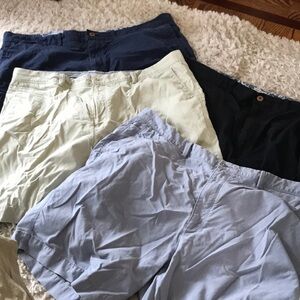 Men's Casual Shorts - Blue, Gray, Tan